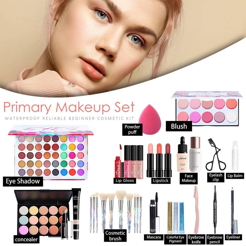 Graprx 35pcs Full Beauty Makeup Cosmetics Set Upgrade Cosmetics Set