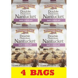 Pepperidge Farm 4x Pepperidge Farm Double Dark Chocolate Nantucket Cookies 7.75 oz - 4 BAGS BULK