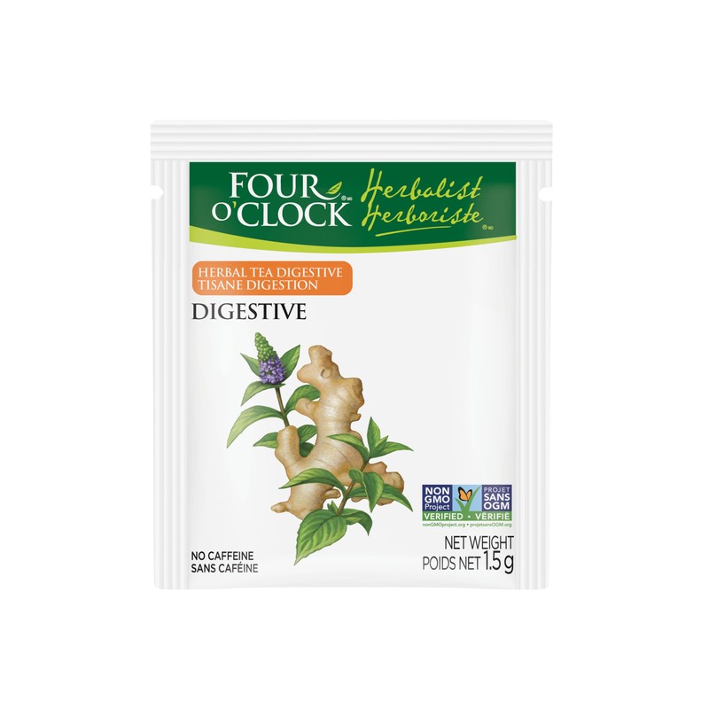 Four O'Clock Herbalist Digestive Herbal Tea, Non-Gmo, Kosher, Gluten-Free, 6