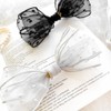 (2 types) Burnaby Feminine Chiffon Big Wide Hairpin Black /