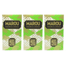 Marou Origin Plus Coconut Milk & Ben Tre 55% Cacao Milk Chocolate 3-Pack | Vietnam Single Origin, Dairy Free, Gluten Free, Soy Free, Grass Fed | 3 x 80g Bar