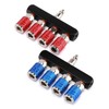 AIRTOON 2PCS 4-Way Straight Air Manifold Splitter, Line Type Air