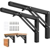 AUTOHJ Folding Shelf Brackets - 20 Inch 2 Pcs Heavy