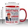 Viberty Papa Mug 11Oz - Funny Papa Gifts from Grandkids