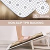 Tayney Bathroom Sets with Shower Curtain and Rugs, 4 Pcs,