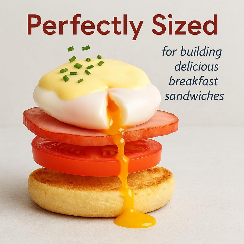 HIC Kitchen Non-Stick 3-Egg Poacher Insert, PFOA and BPA Free,