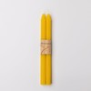 100% Beeswax Handmade Taper Candles (Honey Yellow) - 8 Inch