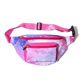 PattyCandy Orchid & Pink Galaxy Fanny Pack for Men Women