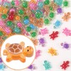Winsyison 50pcs Mini Turtles for Crafts, Luminous Sea Resin Turtle