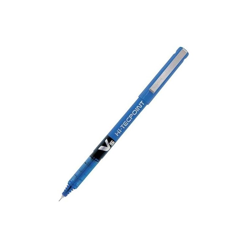 Pilot V5 Rollerball Pen Needle Tip 0.5mm Line 0.3mm Blue