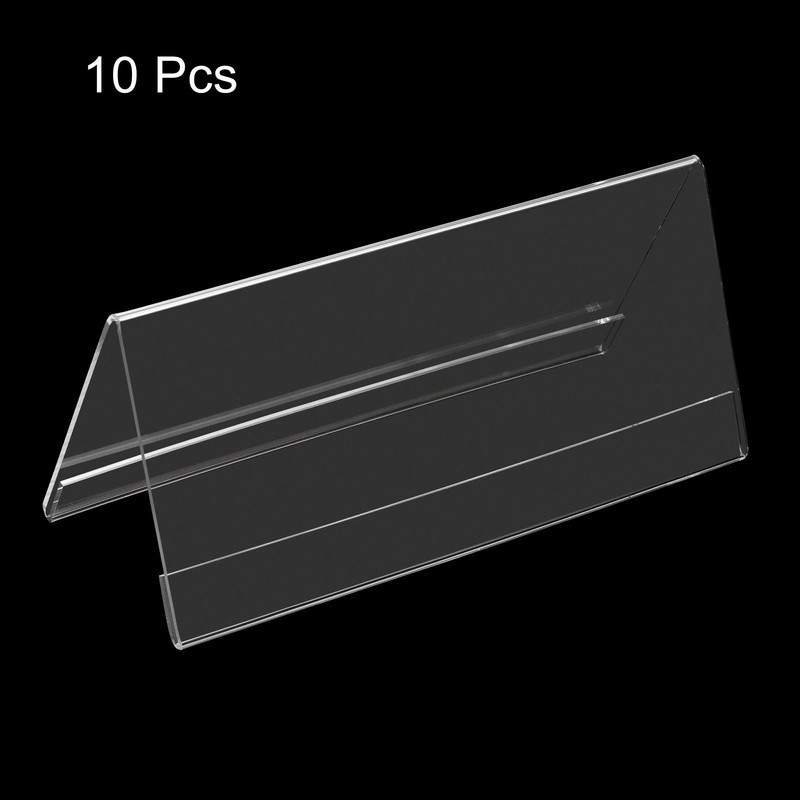 PATIKIL 7 x 3.12inch Acrylic Name Plate Holders Desk Sign