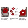 alflow Arrow Welding Magnet 6pcs,5" Magnets Welding Clamps and Holding