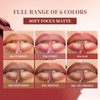 6Pcs/Set 2-in-1 Gradient Lip Liner & Lipstick Set, Ombre Effect