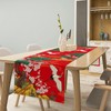Houselerax Japanese Cherry Blossom Crane Table Runner,Asian Pine Tree Crane