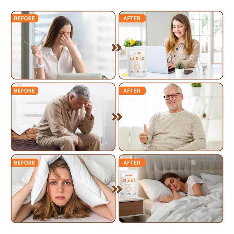 Tooffi Vitamina D3 K2 10000ui 200mcg 120 Softgels