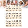 30PCS 6 Sided Number Dice 15.5mm Multiple Of 2 Number