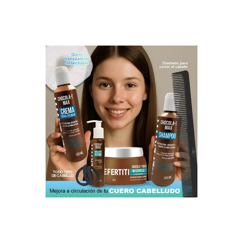 Kit Chocolat Max Para Cabello Seco Dañado y Procesado con