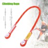 60/120/150cm Outdoor Survival Climbing Safety Rope with Ring Bearing(Orange 150cm)