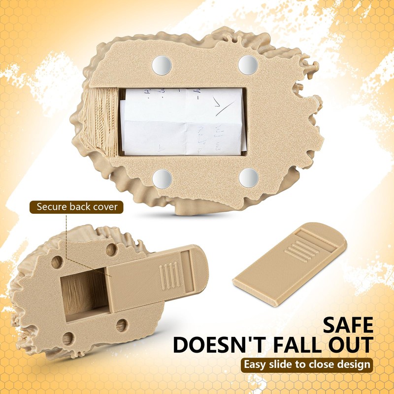 Realistic Wasp Nest Geocache Container with Magnet, Hidden Outdoor Cache