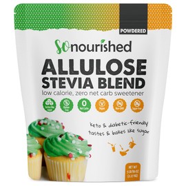 Stevia with Allulose Sweetener Granular - 1:1 Sugar Substitute, Keto - 0 Calorie, 0 Net Carb, Non-GMO (5 lb / 80 oz)