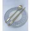 cozymomdeco Korean Made Traditional Utensil Flatware Simple Design Gold Color