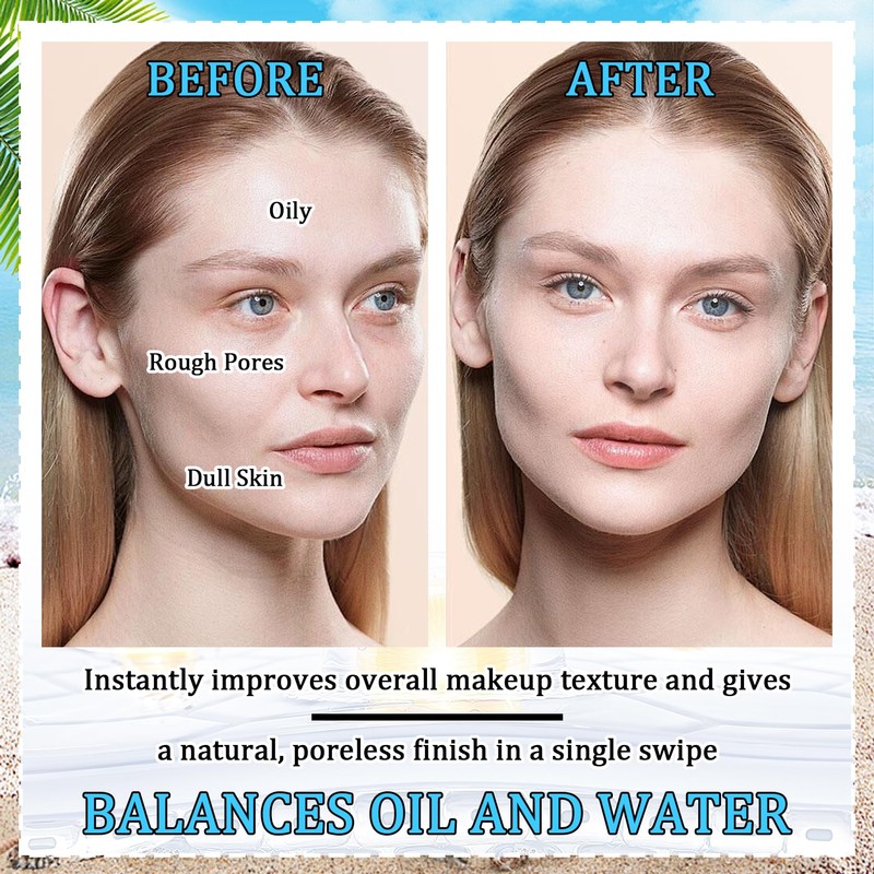 Mineral Face Sunscreen Setting Powder,Lasting Oil Control Lightweight Powder Sunscreen