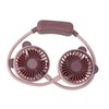 Portable Neck Fan Dual Head Bendable Wearable USB Rechargeable Hand