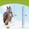 Vicsiyi Owls to Keep Birds Away, 4Pcs Fake Owls with