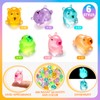 36PCS Luminous Mini Resin Capybara Miniature Capybara Figurines Glow in