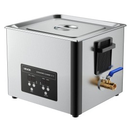 Professional 15L Ultrasonic Cleaner Machine Digital Display 240W Stainless Steel Includes Cleaning Ultrasonic CleanerDefault: Default