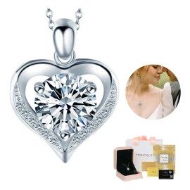 Collar Moissanita Plata S925 Diamante Joyeria Mujer Regalo