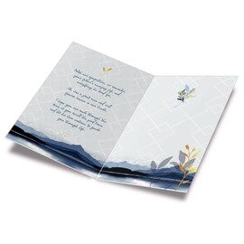 Prime Greetings Sympathy Card Loss of Dad (Father), Made in America, Eco-Friendly, Thick Card Stock with Premium Envelope 5in x 7.75in, Packaged in Protective Mailer
