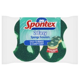 Spontex Easy Sponge Scourer 14 packs of 2 (Total 28 Scourers)
