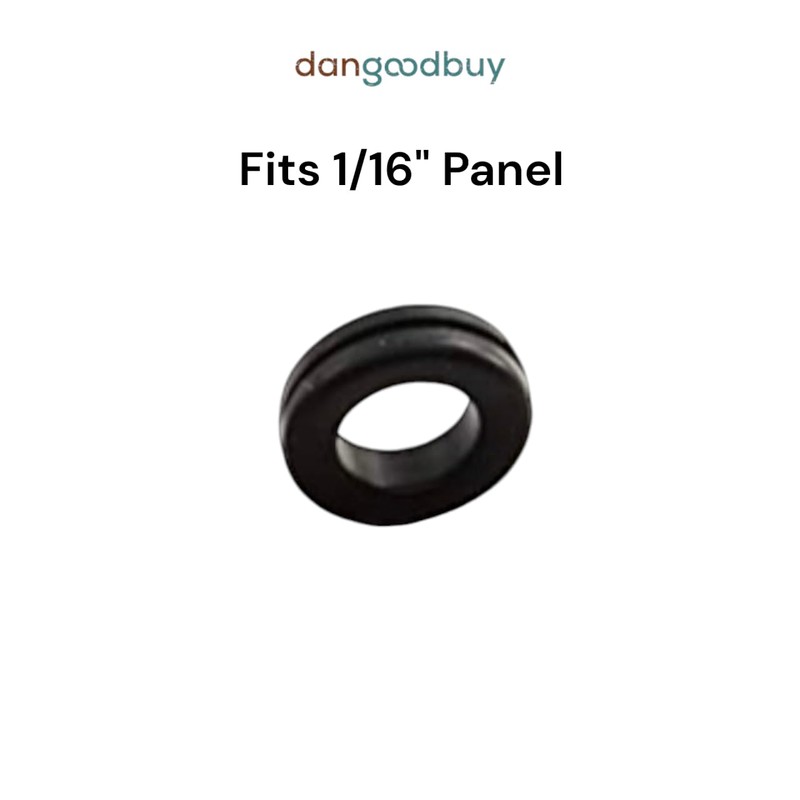 Rubber Grommet Fits 3/4" Hole in 1/16" Thick Panel -