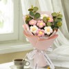 B Baosity Crochet Flower Bouquet Knitted Flowers,Mother's Day Decoration Artificial