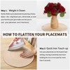 Handmade Round Boho Placemats Set of 6 | Natural Woven