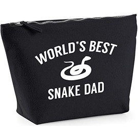 Hippowarehouse World's best snake dad printed make up cosmetic wash bag 18x19x9cm