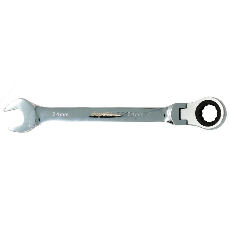 Dapetz ® Flexible Head Ratchet Spanner Metric Wrench 24mm Chrome