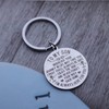 To My Son Keychain Gift from Dad Mom Inspirational Son