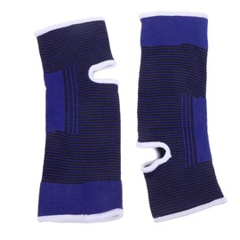 Kisangel 1pair Ankle Protectors Sleeve for Sports Reusable Compression Ankle Guard for Soccer Basketball and More Comfortable Supportive Material for Injury Recovery Blue