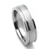 DoubleAccent 6MM Comfort Fit Titanium Wedding Band Celtic Knot Grooved