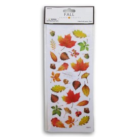 Autumn Realistic Fall Leaves Stickers for Crafts and Scrapbooks - Harvest Foil - 29 Pieces