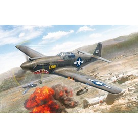 Italeri -1423 P-51A Mustang, 1:72 Scale, Model Kit, Plastic Model to Assemble, Modeling, Grey, IT1423