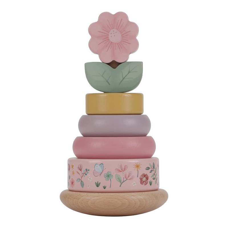 Little Dutch 7342 FSC Wooden Stacking Tower Ring Fairy Garden