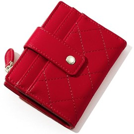 Carteras de Mujer, Billeteras Bifold Delgadas Ligero Monedero Pequeño con Bolsillo para Moneda, Lindo Tarjetero Cuero PU Bloqueo RFID Tarjetas Crédito