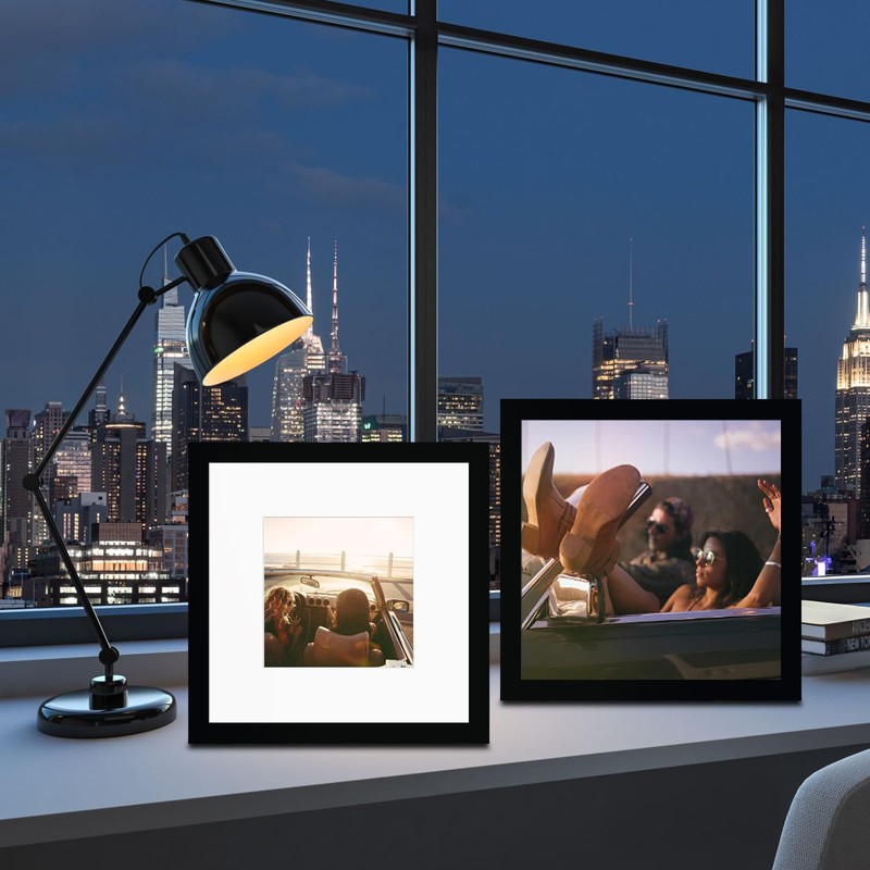 BSRHOME 12x12 Picture Frame Set of 9, Display Pictures 8x8