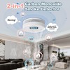 2 Pack Combination Smoke Detector and Carbon Monoxide Detectors with