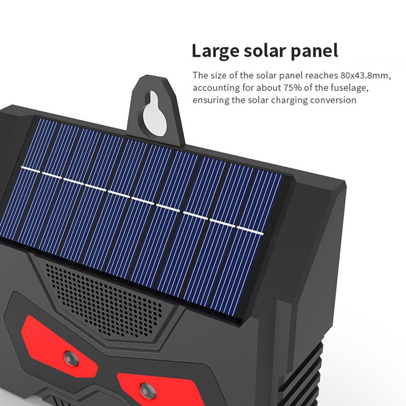 Solar Animal Deterrent Device Outdoor Electronic Raccoon Deterrent Tool with
