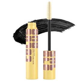 Colossal Bubble Washable Mascara, Buildable Mascara Volume and Length Formula for Bold, Separated Lashes, Maybelline:_Blackest Black