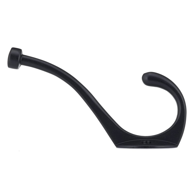 Richelieu Hardware 79629BAG Nystrom Classic Forged Iron Hook, Matte Black